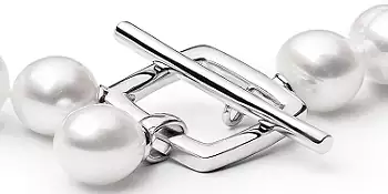 Perlenklassiker perlenkette Perlenarmband Designverschluss Silber